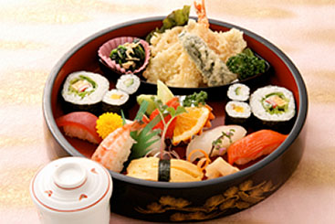 【111】　天ぷら入り寿司定食